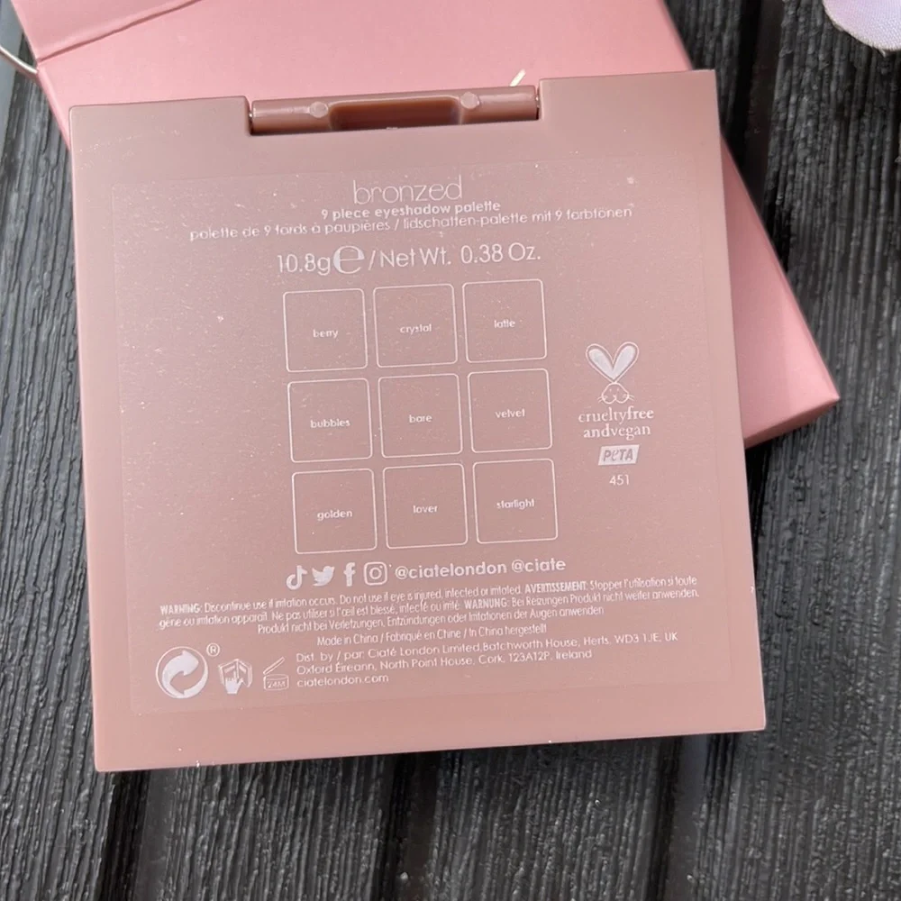 Ciate London - Bronzed Eyeshadow Palette